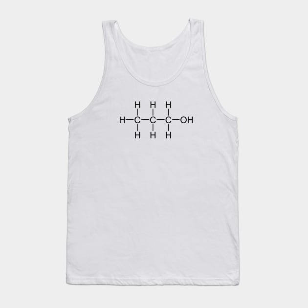 Propanol C3H7OH C3H8O Tank Top by Zeeph